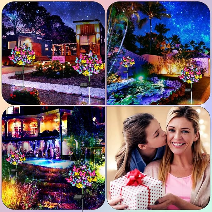 Solar Garden Lights Outdoor Waterproof Solar Lights 2 Pack - Image 6