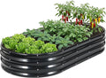 Galvanized Raised Garden Bed Outdoor, Rust-Resistant Garden Planter Box by HEALSTOK