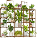 Bamworld Large Plant Shelf Plant Stand Indoor 62.2" Tall Outdoor Plant Holder by Bamworld