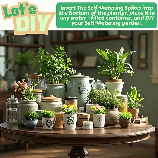 GreenShip 4-Pack Patented Self-Watering Spikes – DIY Plant Watering System - Image 8