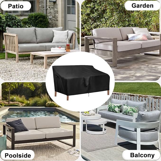 OutdoorLines Outdoor Waterproof Patio Loveseat Couch Cover - Image 8