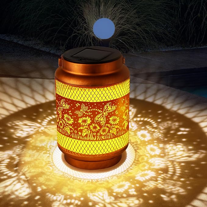Solar Lanterns Outdoor Waterproof Birthday Gifts by YUNJACKEYDZ