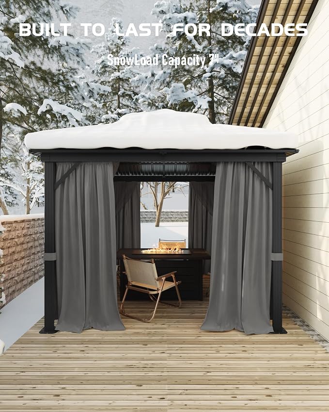 GarveeLife Hardtop Gazebo 10 ft x10 ft - Image 7