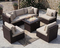 NICESOUL 7 Piece Outdoor Patio Furniture Set by NICESOUL