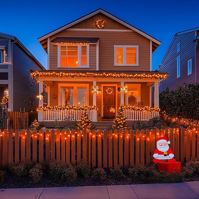 JMEXSUSS 150LED Orange Halloween Lights Indoor Outdoor, Connectable Christmas - Image 7