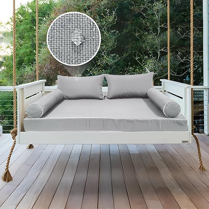 Outdoor Daybed Cushion Cover Twin, Twin Size Outdoor Daybed Mattress Bolster - Image 6