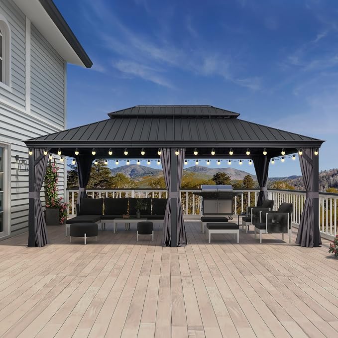 PURPLE LEAF 14' X 20' Outdoor Gazebo by PURPLELEAF