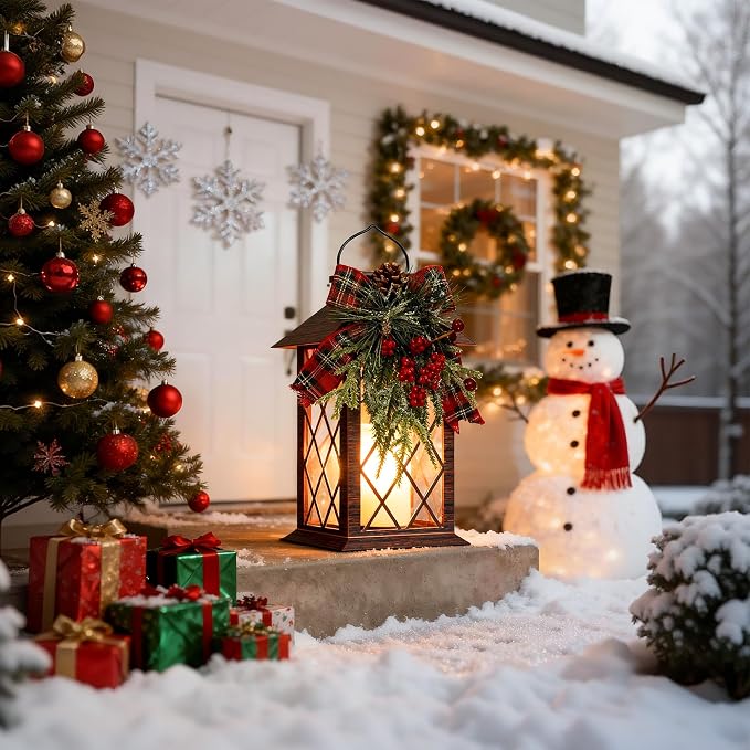 Christmas Solar Lanterns Outdoor Waterproof, Christmas Hanging Lantern - Image 7