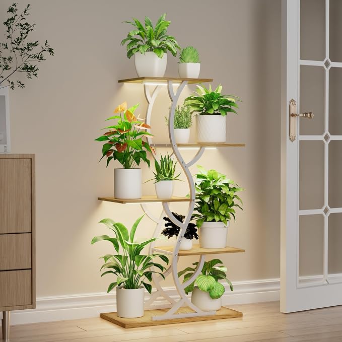 Plant Stand Indoor with Grow Lights - Image 8