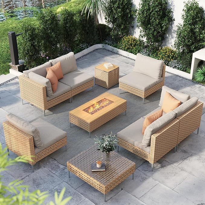 Grand patio 9-Piece Patio Furniture Set by GrandPatio