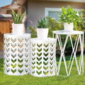 Y&M Side Table, Outdoor Decorative Garden Stool Plant Coffee Table by YM
