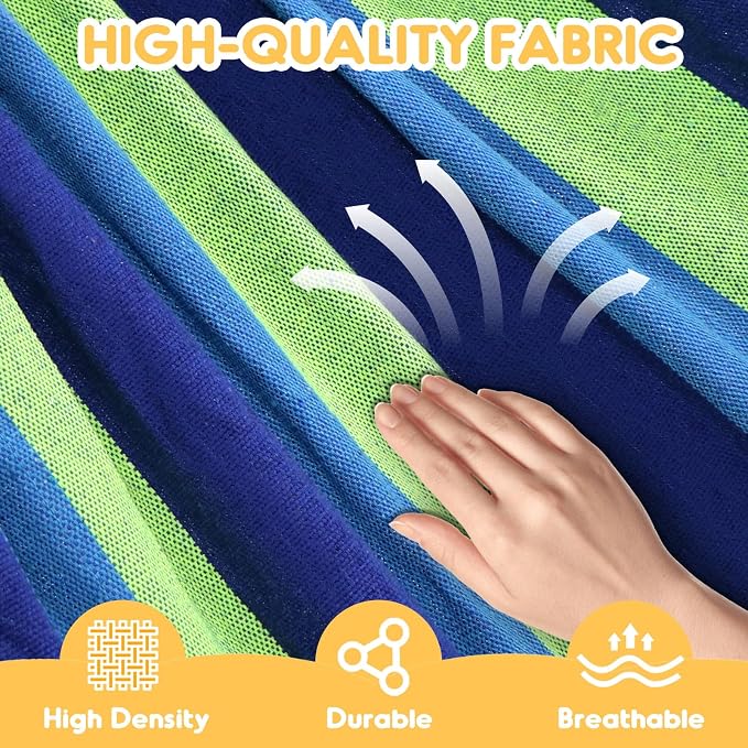 ANYOO Cotton Hammock Portable Camping Hammocks - Image 3