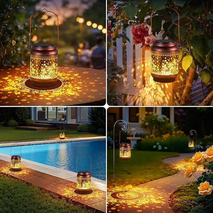KOOPER Solar Lanterns Outdoor Waterproof Birthday Gifts - Image 5