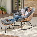 ONBRILL Papasan Rocking Chair by ONBRILL
