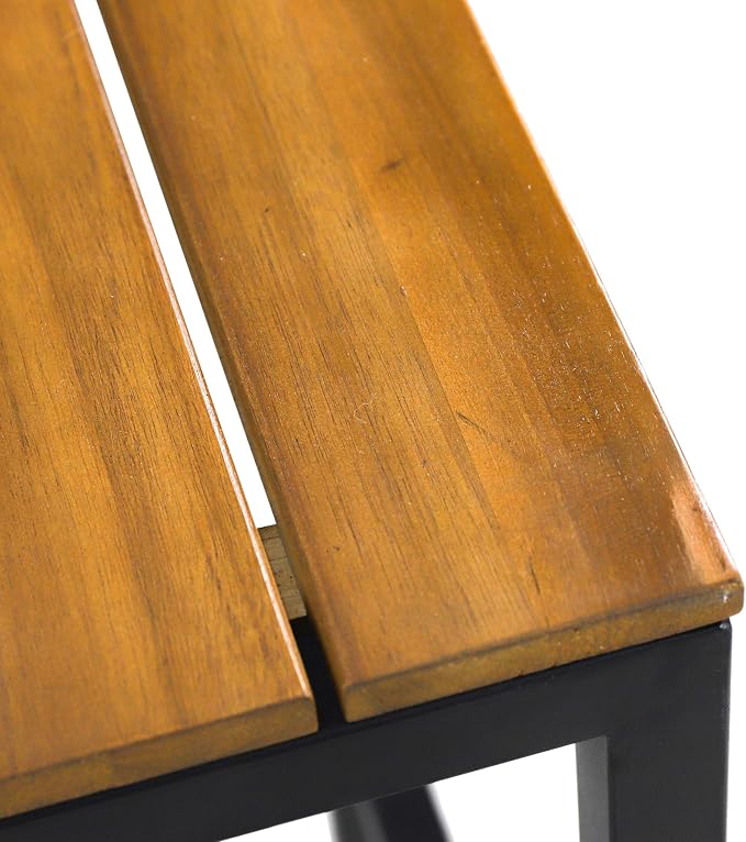 Christopher Knight Home Frieda Outdoor Modern Industrial Acacia Wood Bar Stools - Image 9