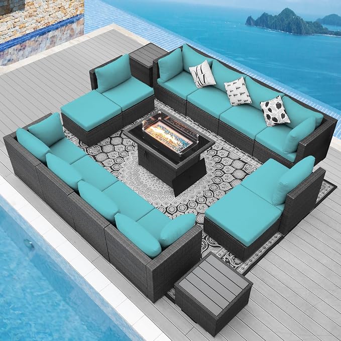 NICESOUL 15 Piece Outdoor Sectional by NICESOUL