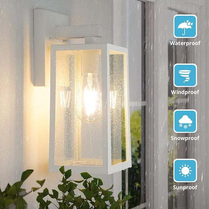 MAXvolador Outdoor Wall Sconce, Large Exterior Waterproof Wall Lantern Light - Image 4