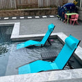 Purple Leaf Patio Chaise Lounge Set of 3 Outdoor Lounge Chair Beach Pool by PURPLELEAF
