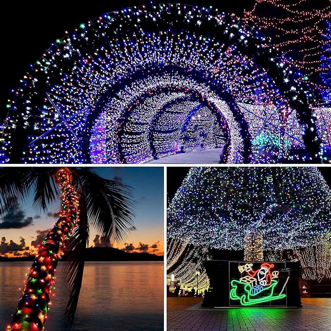 4 Pack Solar String Lights for Outside, 170 FT Total 480 LED Solar Chrismas - Image 2