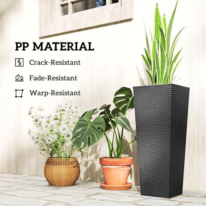 Outsunny 23.6 Inch Tall Planters - Image 7