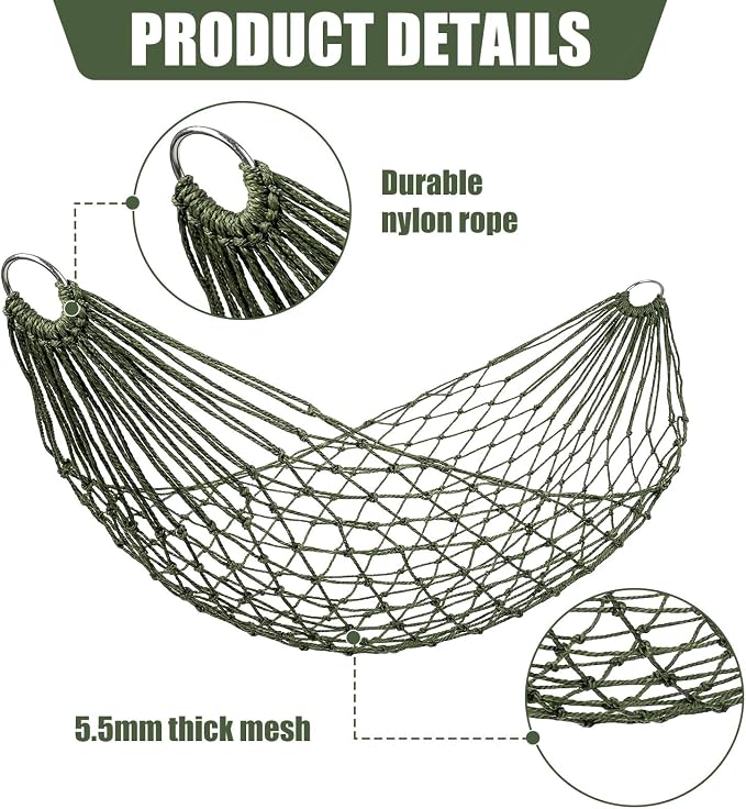 Jerify 4 Pack Mesh Hammocks Set - Image 3