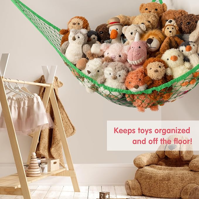 Stuffed Animal Storage Hammock Net Corner - Image 4