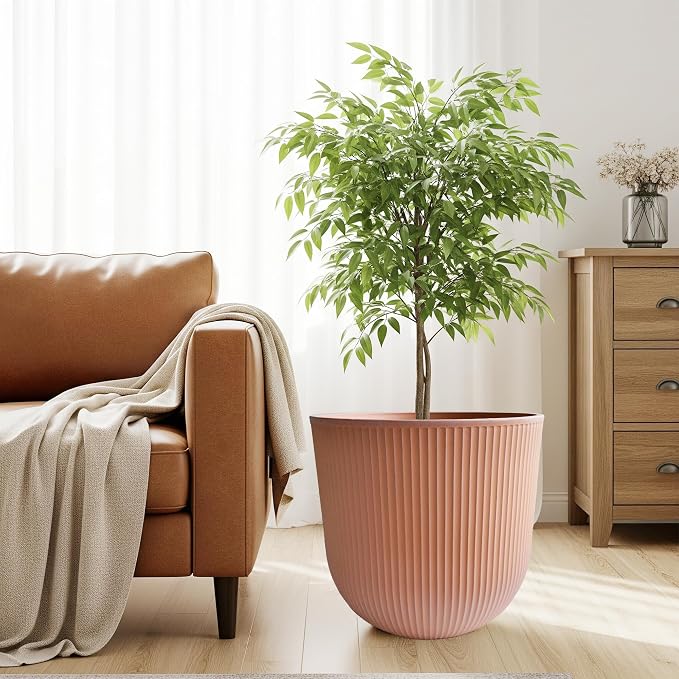 WORTH Garden Round Large Planter Pot 1-Pack, 17.5" Dia x 15.5" H - Image 4