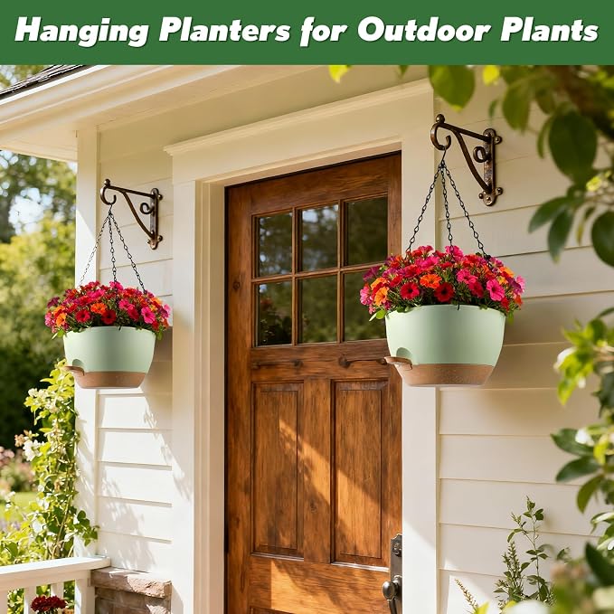 3-Piece Set of 10-Inch Hanging Planters - Image 5