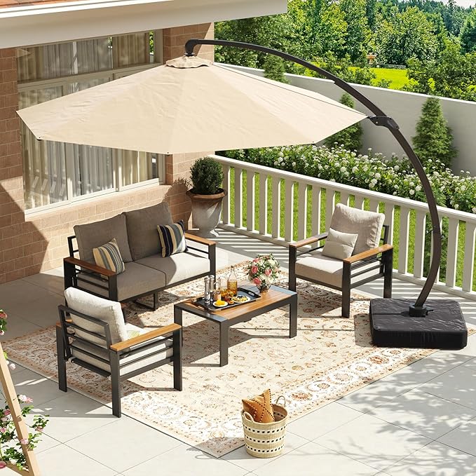 Aoxun Aluminum Patio Furniture Set by Aoxun