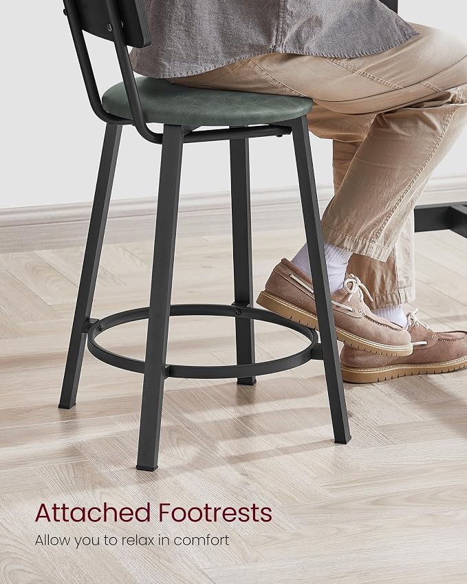 VASAGLE Bar Stools, 29.7-Inch Barstools - Image 6
