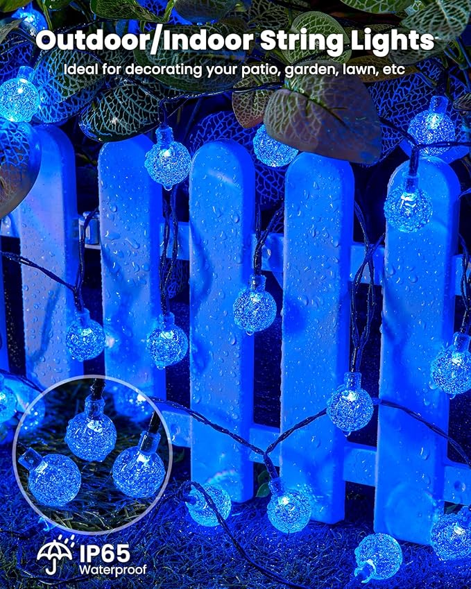 Brightown Solar String Lights Outdoor 60 Led 35.6 Feet Waterproof Solar Powered - Image 6
