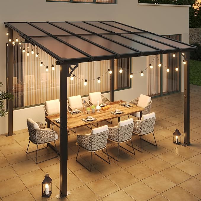 Aoxun 10' x 12' Gazebo for Patio, Gazebo Pergola by Aoxun