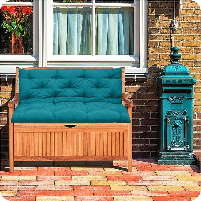 Waterproof Porch Swing Cushion Replacement, Thick 4" 2–3 Seat Outdoor Swing - Image 4
