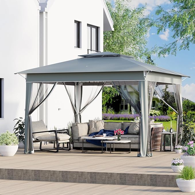 ECOTOUGE 11FT Pop Up Gazebo, Canopy Tent by ECOTOUGE