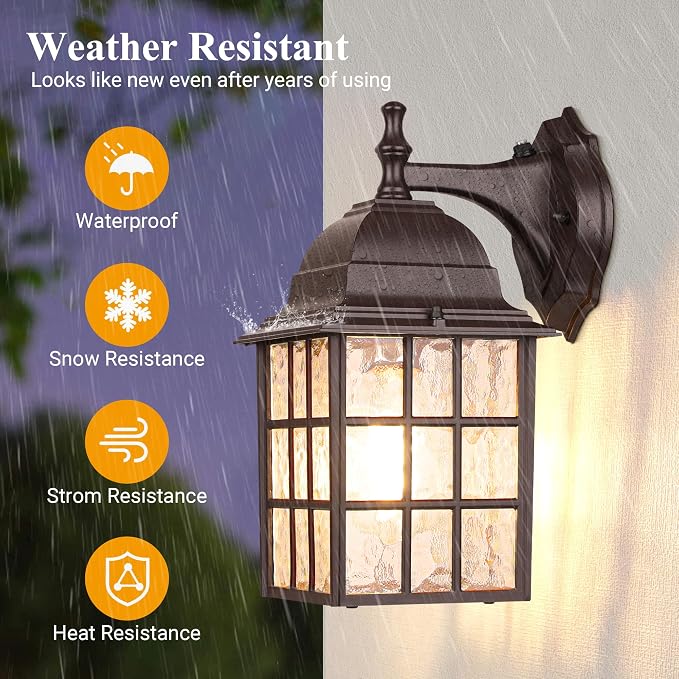 2-Pack Dusk to Dawn Outdoor Lights - Image 3