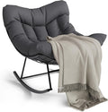 GarveeLife Outdoor Papasan Rocking Chair, Oversized Rocking Chair by GarveeLife