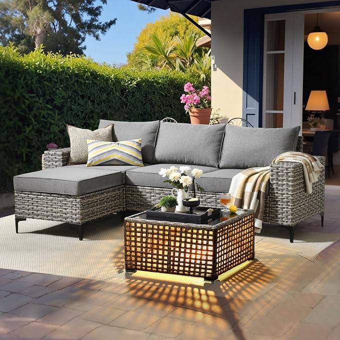 HOOOWOOO Outdoor Sectional Furniture Set - Image 8