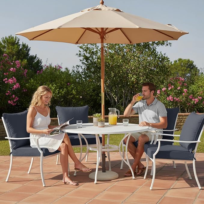 Waterproof Outdoor Cushions for Patio Furniture, Fade Resistant Backrest and - Image 2