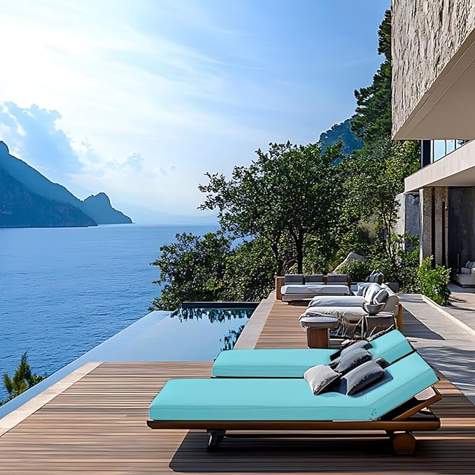 Outdoor Chaise Lounge Cushions for Patio - Image 7