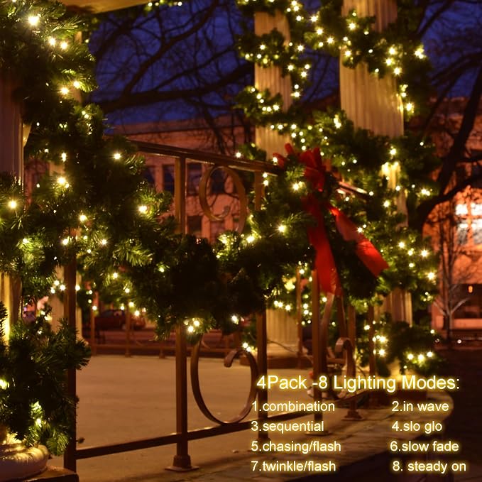 4PACK Christmas Mini String Lights Battery Operated, 16.5FT 50 Count LED Forest - Image 2