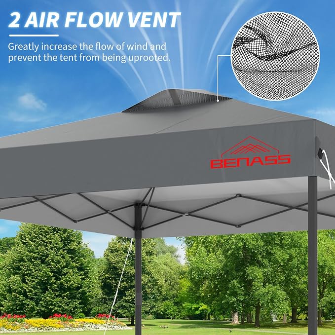 8x8 Pop Up Canopy, Easy Up Canopy Tent, Heavy Duty Tents - Image 3