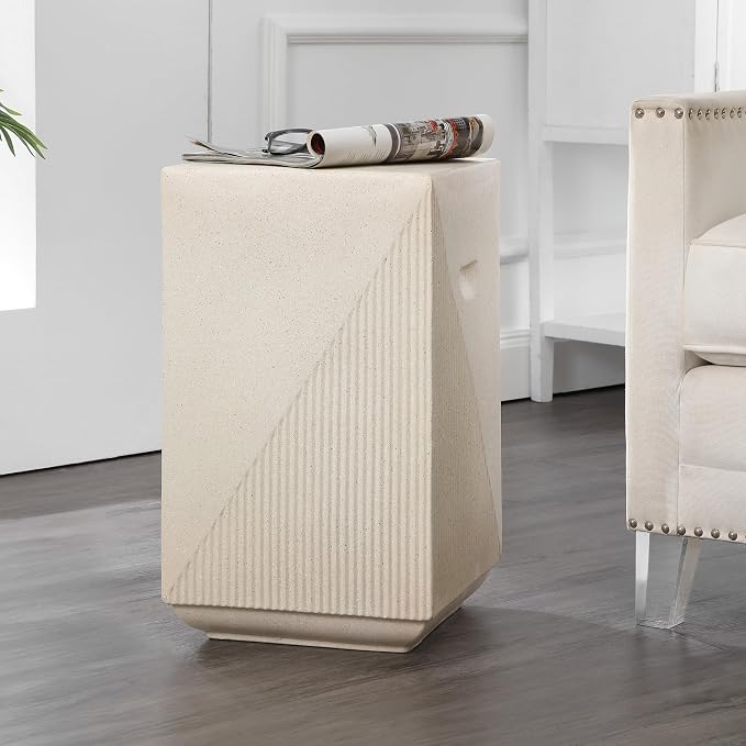 JONATHAN Y TBL1104A Adrian 20.75" Contemporary Minimalist Square Indoor/Outdoor by JONATHANY