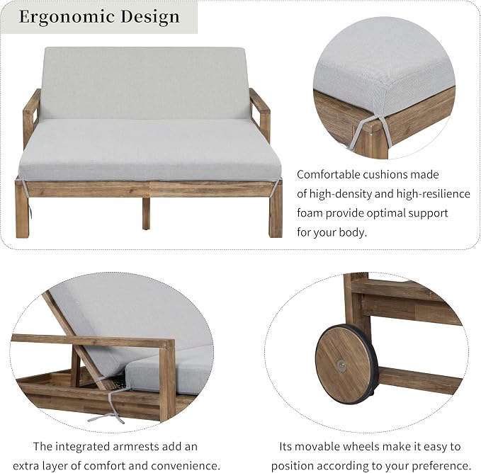 LUMISOL Outdoor Patio Daybed - Image 5