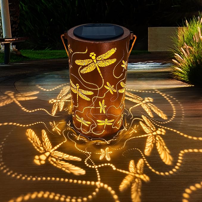 Dragonfly Solar Lanterns Outdoor Waterproof, Birthday Gifts by ANYTALK