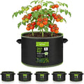 BN-LINK 5-Pack 10 Gallon Grow Bags, Heavy Duty Aeration Fabric Pots by BN-LINK