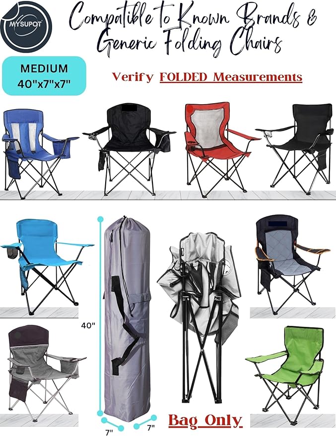 40"x7"x7" Replacement Bag for Folding Camping Chair, Camp Chairs, Yoga Mat - Image 4