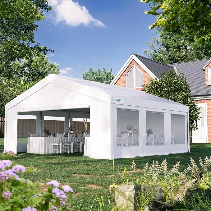 Quictent 20x20ft Party Tent Heavy Duty Outdoor Canopy Tent Carport Wedding - Image 9