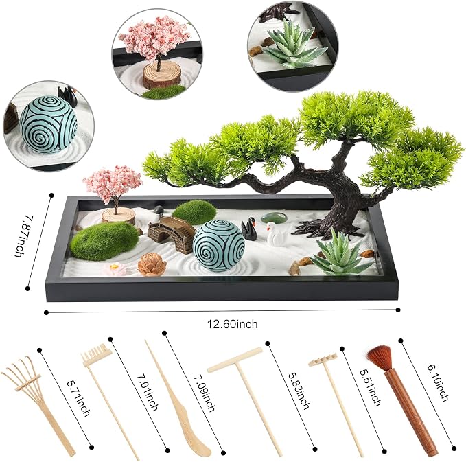 Zen Garden Kit for Desk Decor - Image 2