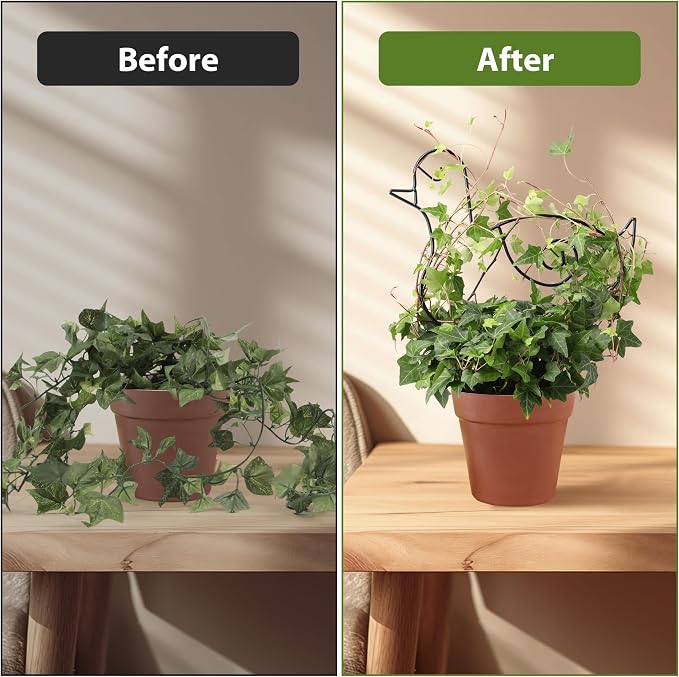 2 Pack Plant Trellis Indoor, 10.8" W x 13" H Small Trellis - Image 3