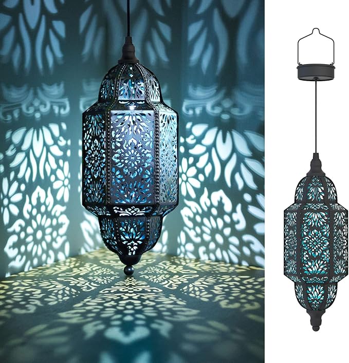 Twinkya Hanging Solar Lights Outdoor Garden Decorative Solar Lantern Waterproof by twinkya